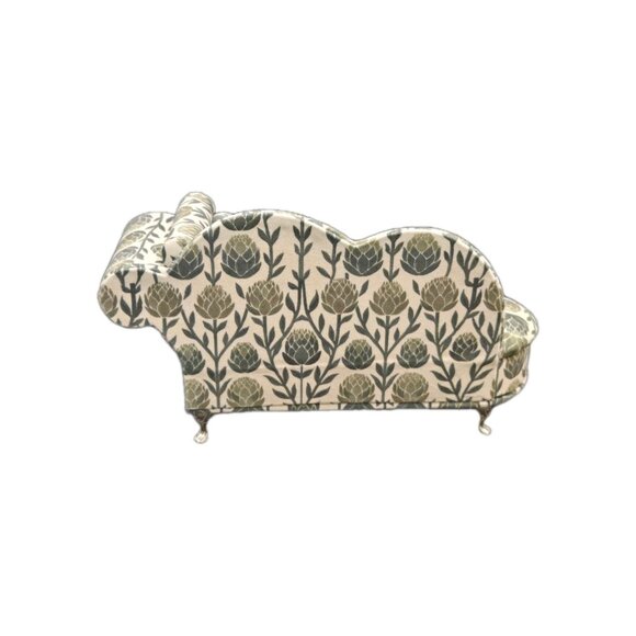 New Green Scandinavian Doll Chaise Jewelry Box Organizer Couch Jewelry Box - Picture 4 of 6